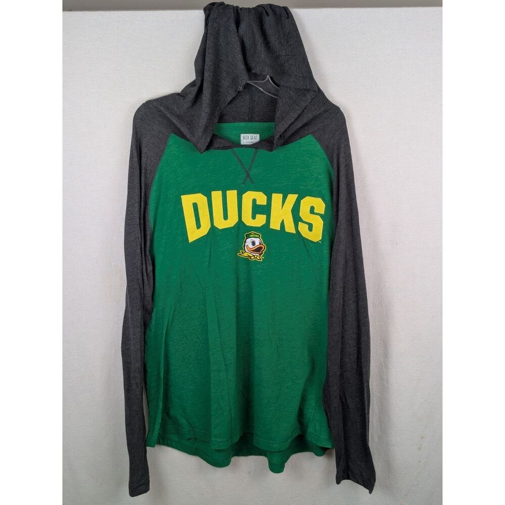 Box Seat Clothing Oregon Ducks Embroidered Lightweight Hoodie Men's Size 2XL/XXL